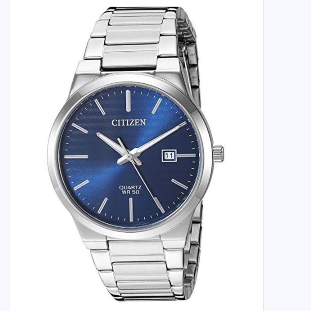 Men's Citizen Classic Stainless Steel Blue Dial Watch BI5060-51L